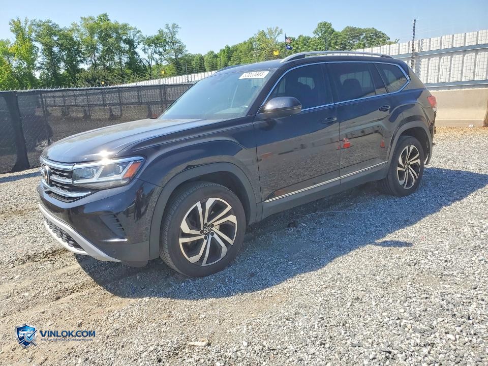 2021 VOLKSWAGEN ATLAS SEL PREMIUM – Lot 53003346 auction photo