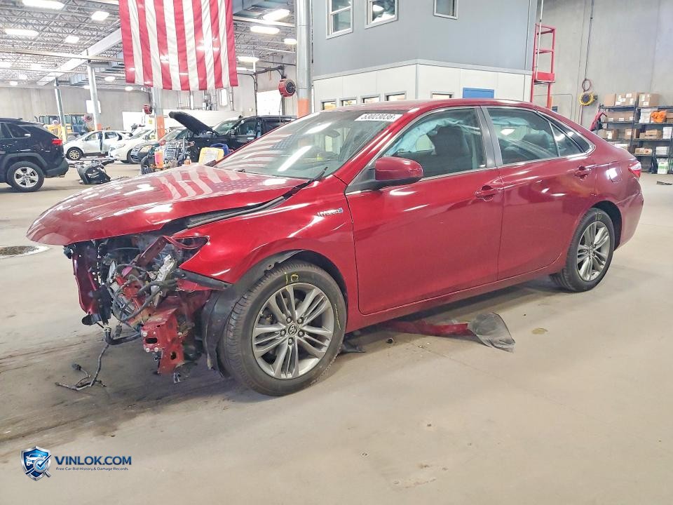 2015 TOYOTA CAMRY HYBRID SE – Lot 53023036 auction photo