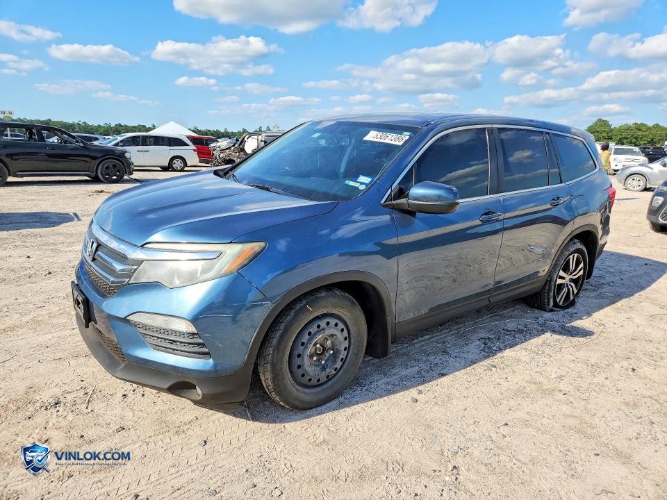 2016 HONDA PILOT EXL – Lot 53061386 auction photo
