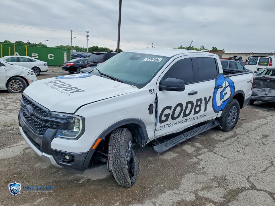 2025 FORD RANGER XLT – Lot 53061806 auction photo