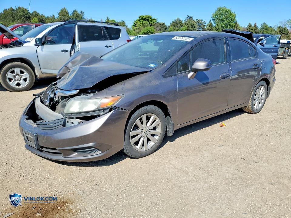 2012 HONDA CIVIC EX – Lot 53074306 auction photo