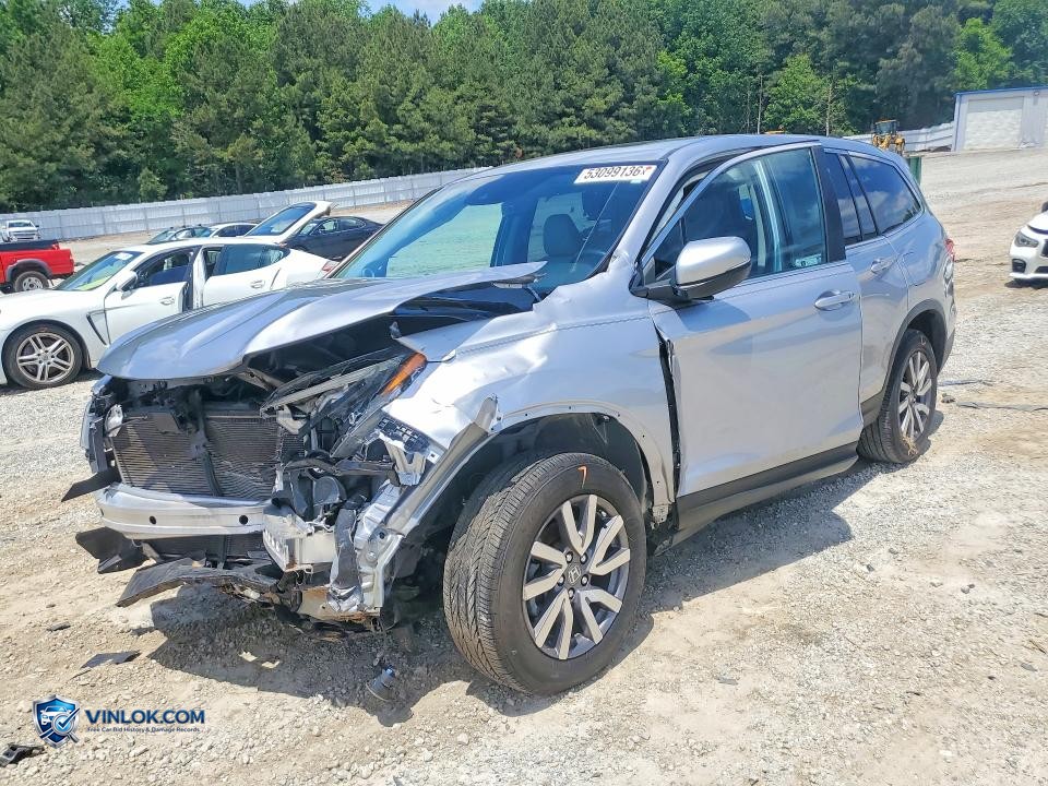 2021 HONDA PILOT EXL – Lot 53099136 auction photo