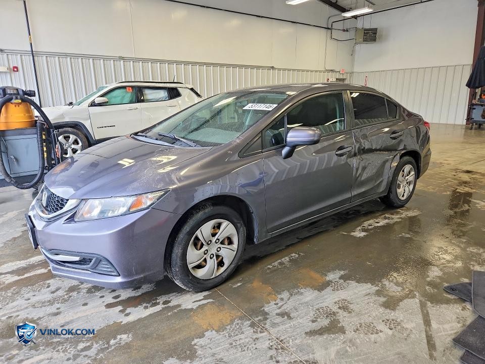 2014 HONDA CIVIC – Lot 53117146 auction photo