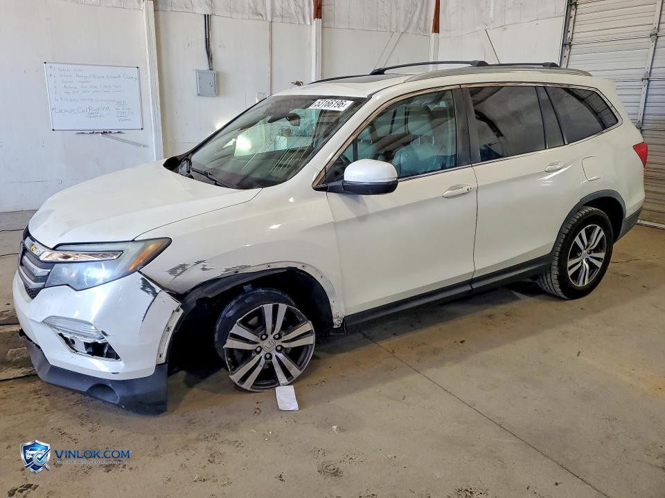 2016 HONDA PILOT EXL – Lot 53166196 auction photo