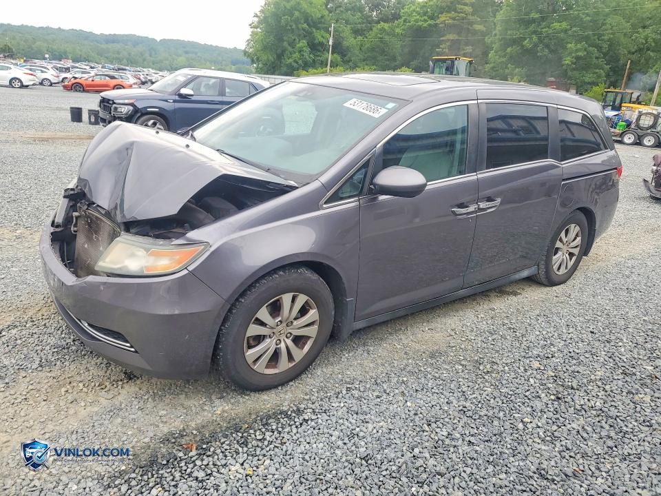 2015 HONDA ODYSSEY EXL – Lot 53178686 auction photo