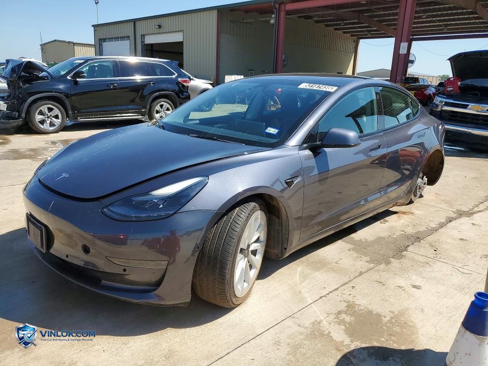 2022 TESLA MODEL 3 – Lot 53187456 auction photo