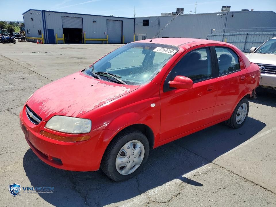 2006 CHEVROLET AVEO BASE – Lot 53264956 auction photo