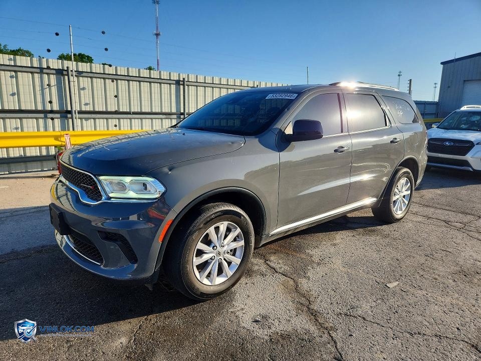 2023 DODGE DURANGO SXT – Lot 53282946 auction photo