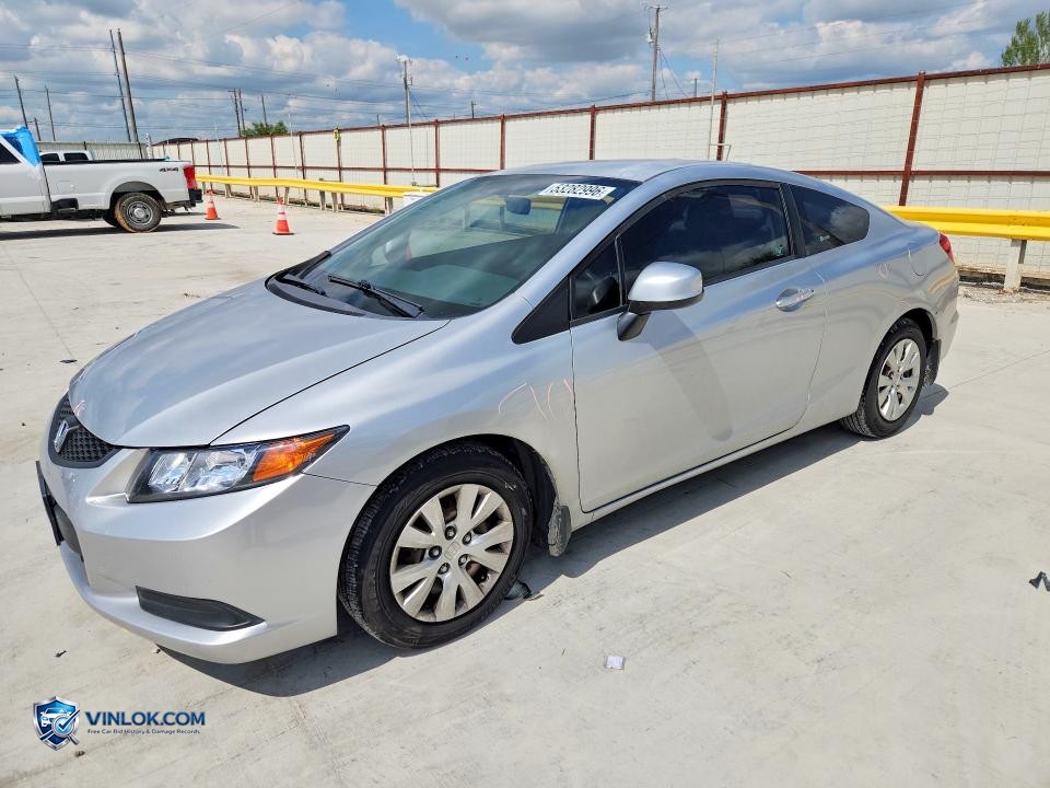 2012 HONDA CIVIC LX – Lot 53282996 auction photo