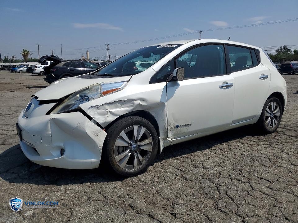 2013 NISSAN LEAF S – Lot 53284856 auction photo