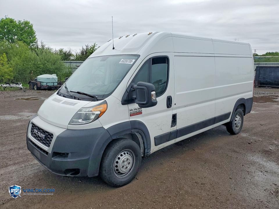 2021 RAM PROMASTER 2500 DELIVERY VAN – Lot 53293706 auction photo