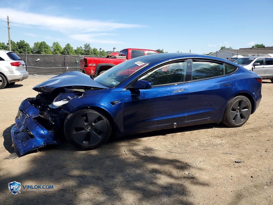 2022 TESLA MODEL 3 – Lot 53293736 auction photo