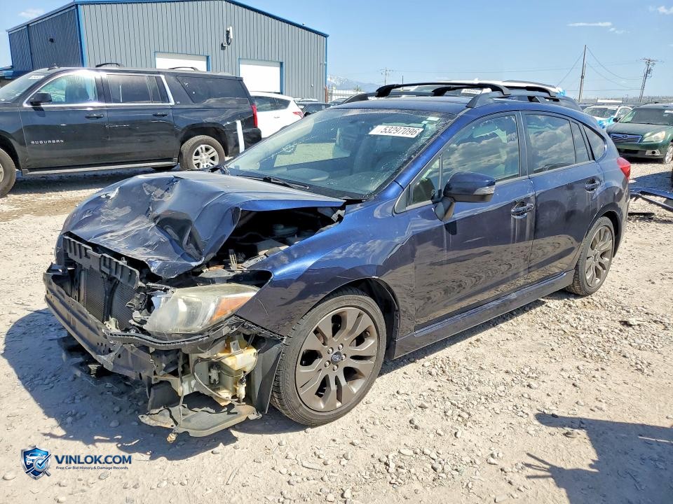 2016 SUBARU IMPREZA SPORT LIMITED – Lot 53297096 auction photo