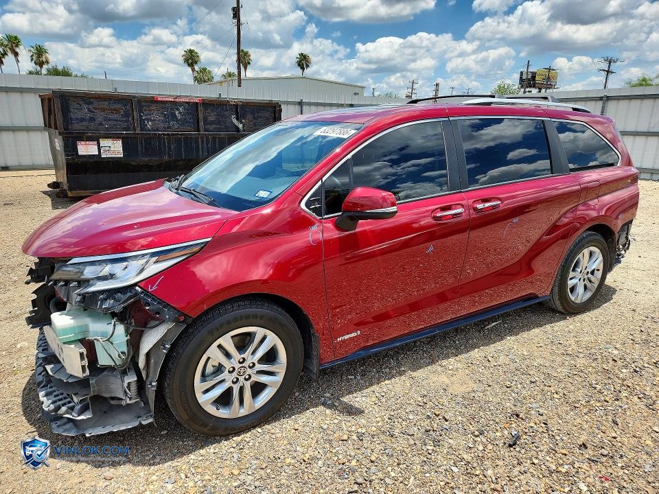 2021 TOYOTA SIENNA LIMITED 7-PASSENGER – Lot 53297886 auction photo