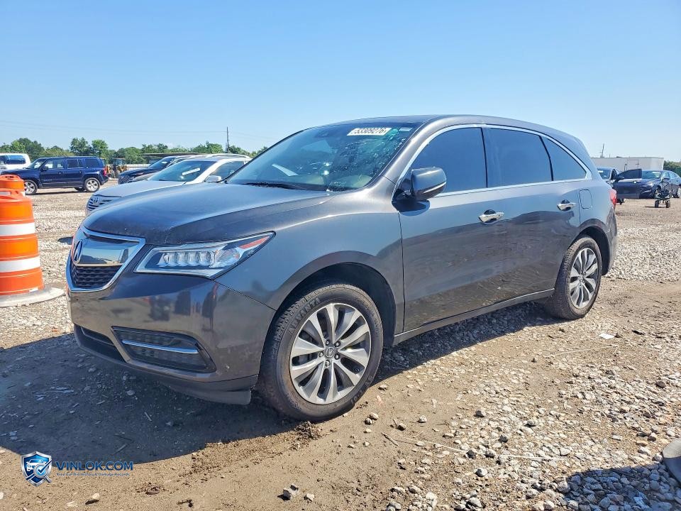 2016 ACURA MDX TECHNOLOGY – Lot 53309276 auction photo