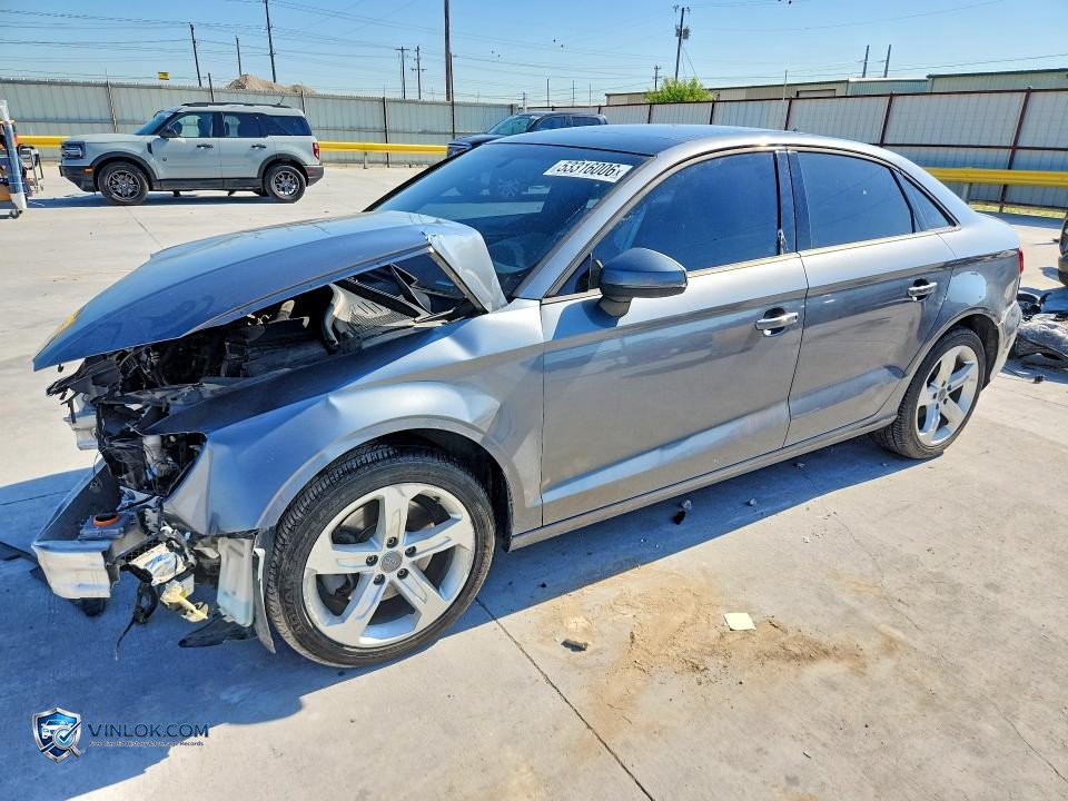 2017 AUDI A3 PREMIUM – Lot 53316006 auction photo