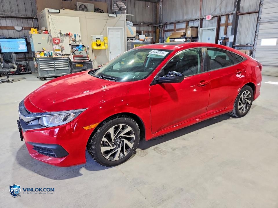 2016 HONDA CIVIC EX – Lot 53340516 auction photo