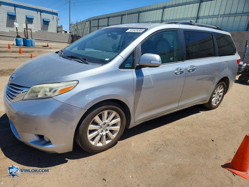 2015 TOYOTA SIENNA LIMITED PREMIUM 7-PASSENGER – Lot 53345486 auction photo