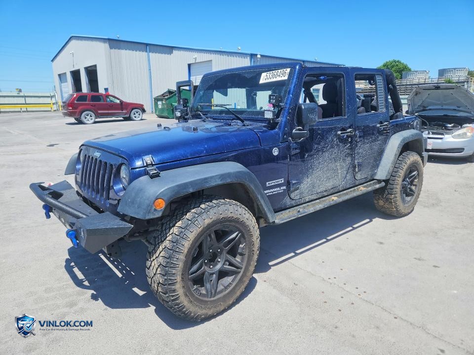 2013 JEEP WRANGLER UNLIMITED SPORT – Lot 53368496 auction photo