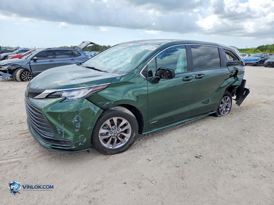 2021 TOYOTA SIENNA LE – Lot 53371376 auction photo