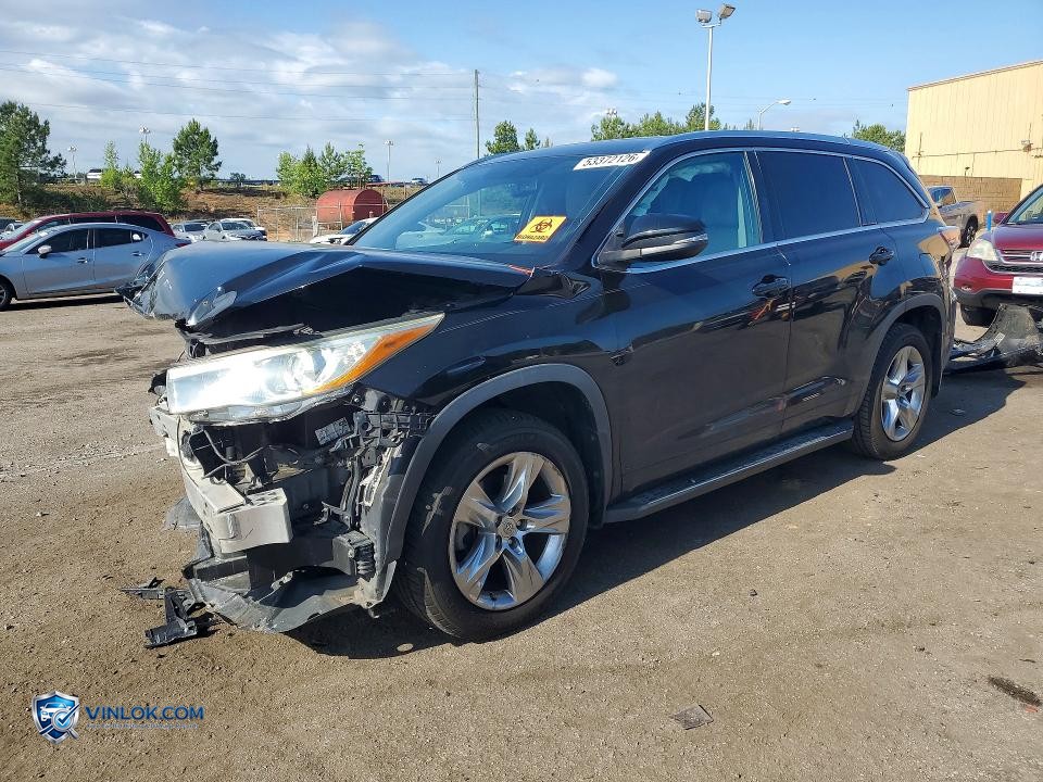 2014 TOYOTA HIGHLANDER LIMITED – Lot 53372126 auction photo