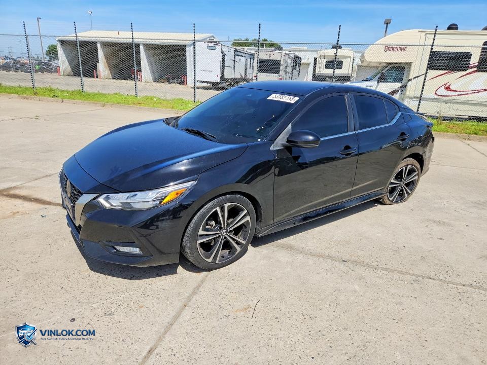 2020 NISSAN SENTRA SR – Lot 53382166 auction photo