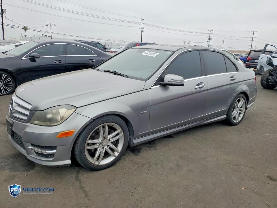 2012 MERCEDES-BENZ C 250 – Lot 53416986 auction photo