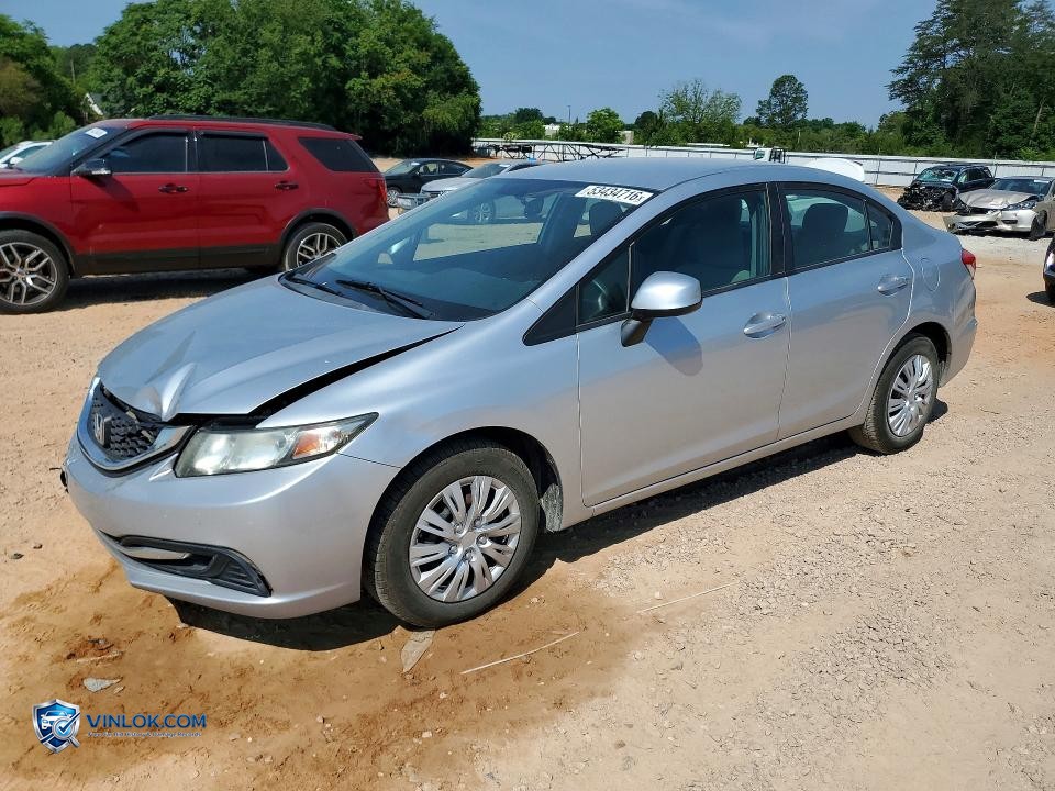 2013 HONDA CIVIC LX – Lot 53434716 auction photo