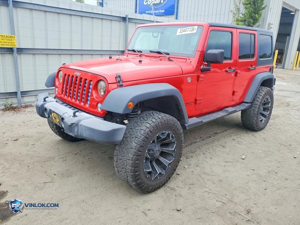2016 JEEP WRANGLER UNLIMITED SPORT – Lot 53441136 auction photo