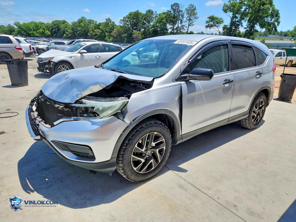 2016 HONDA CR-V SE – Lot 53441926 auction photo
