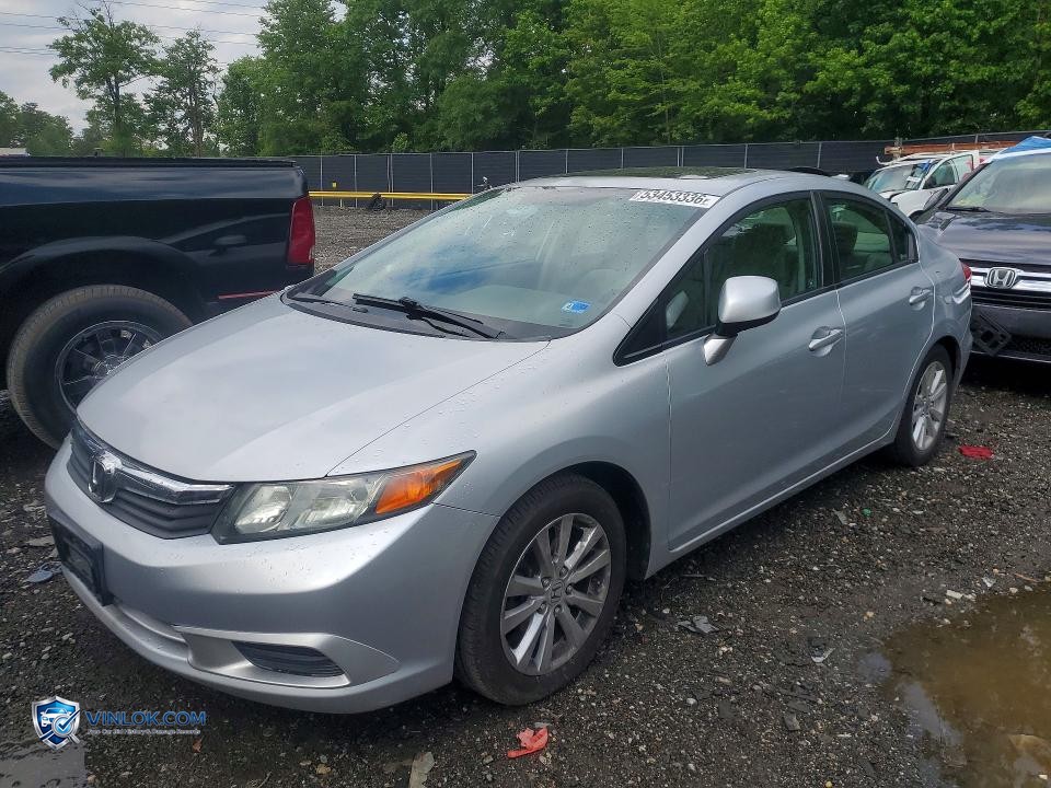 2012 HONDA CIVIC EXL – Lot 53453336 auction photo