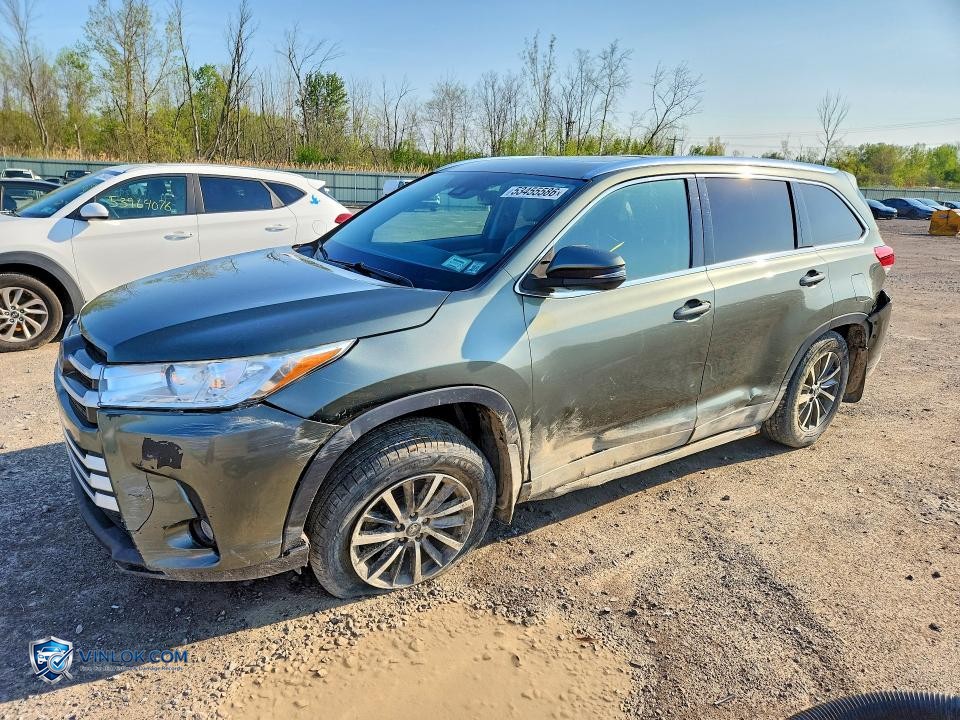 2017 TOYOTA HIGHLANDER XLE – Lot 53455586 auction photo