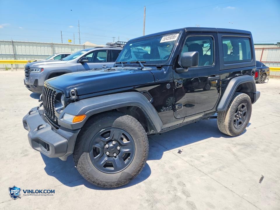 2024 JEEP WRANGLER SPORT – Lot 53459086 auction photo