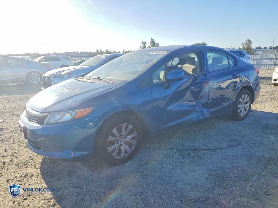 2012 HONDA CIVIC LX – Lot 53460406 auction photo