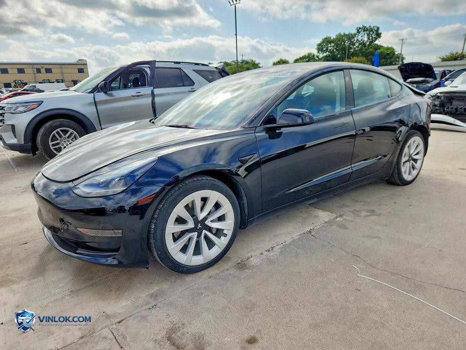 2022 TESLA MODEL 3 – Lot 53472556 auction photo