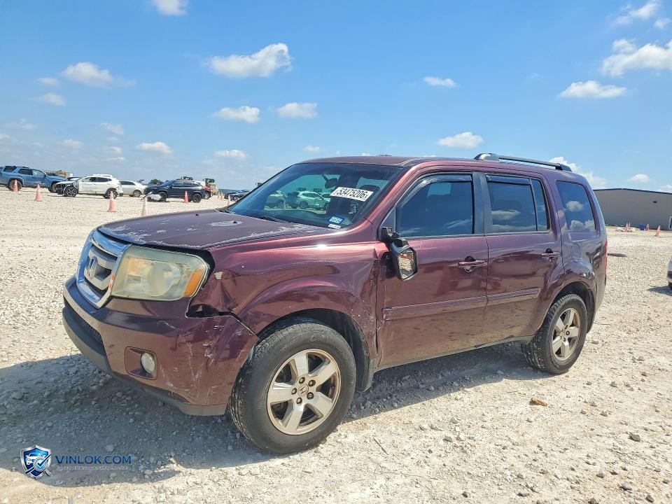 2011 HONDA PILOT EX – Lot 53475206 auction photo