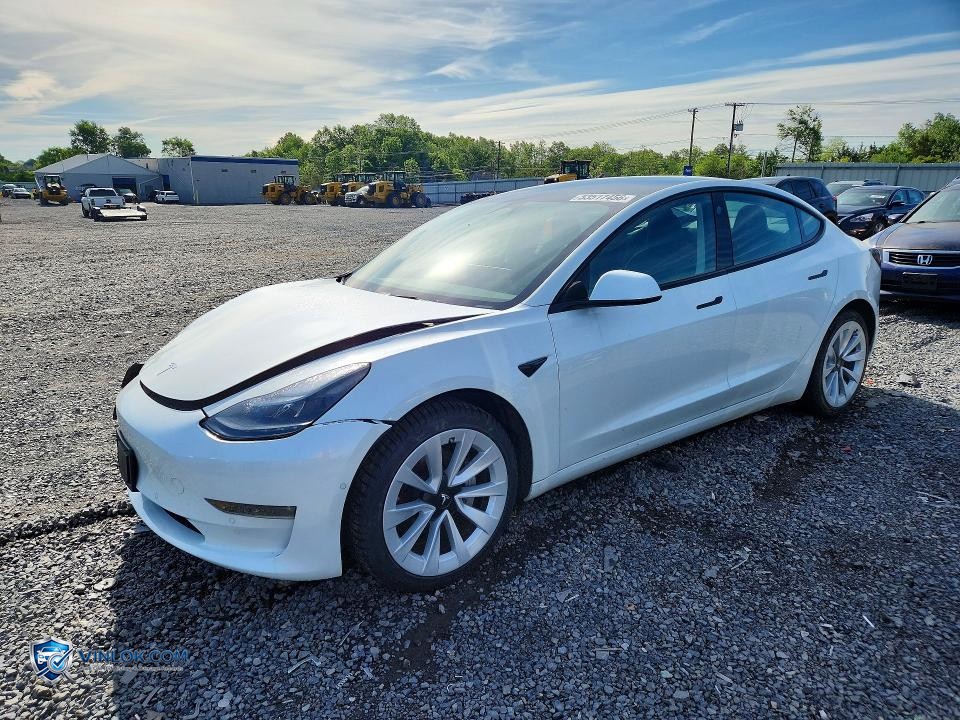 2022 TESLA MODEL 3 – Lot 53517456 auction photo