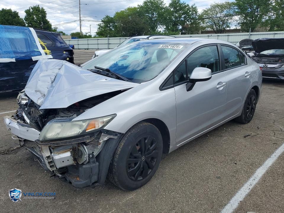 2013 HONDA CIVIC LX – Lot 53521626 auction photo