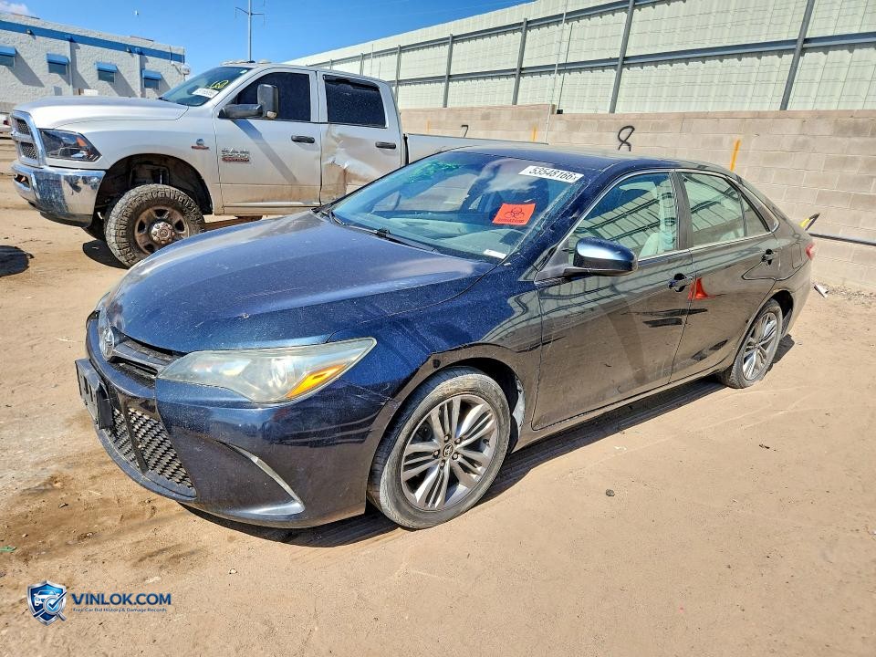 2016 TOYOTA CAMRY SE – Lot 53548166 auction photo