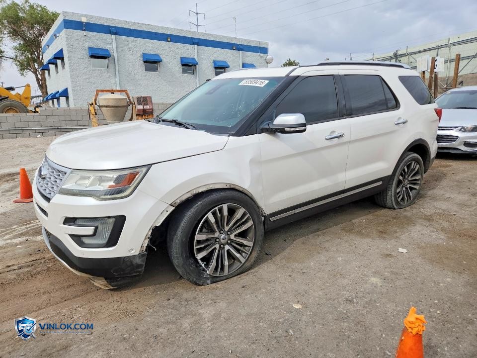 2016 FORD EXPLORER PLATINUM – Lot 53589416 auction photo