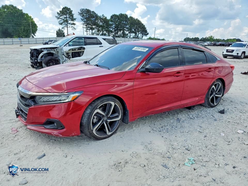 2021 HONDA ACCORD SPORT SE – Lot 53591096 auction photo