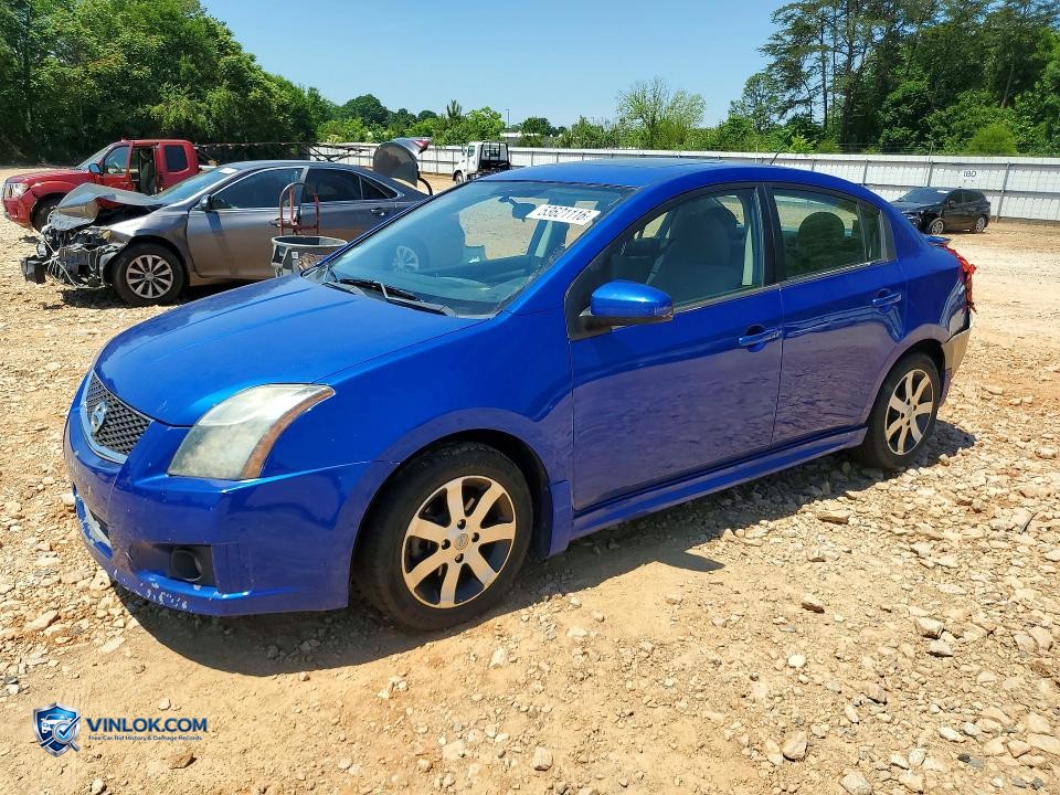 2012 NISSAN SENTRA 2.0 – Lot 53621116 auction photo