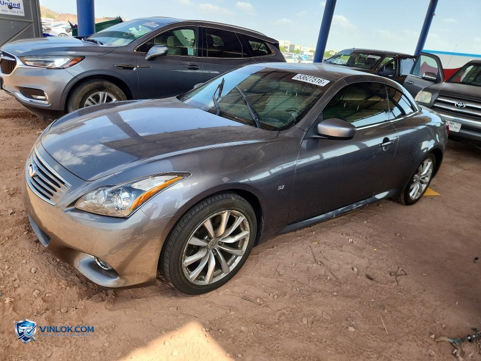 2014 INFINITI Q60 CONVERTIBLE BASE – Lot 53627516 auction photo