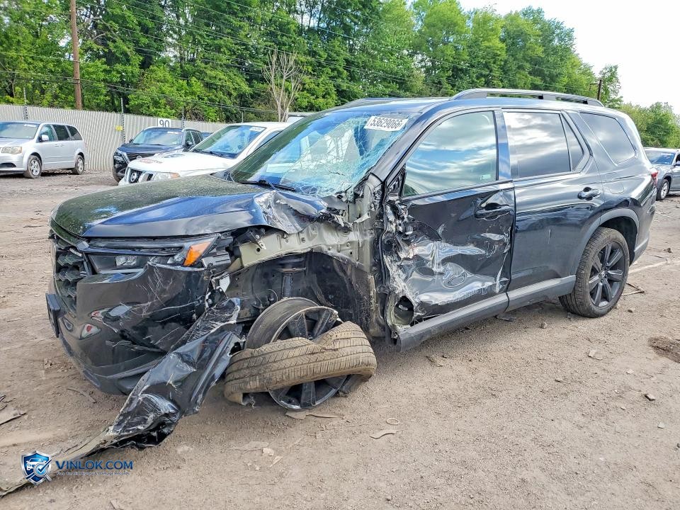 2025 HONDA PILOT BLACK – Lot 53629066 auction photo