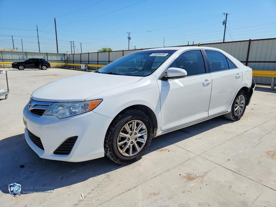 2012 TOYOTA CAMRY LE – Lot 53639456 auction photo