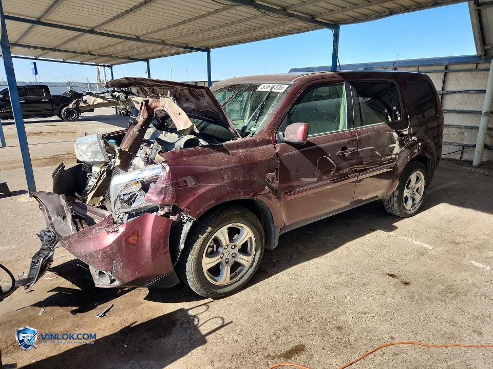 2012 HONDA PILOT EXL – Lot 53648336 auction photo