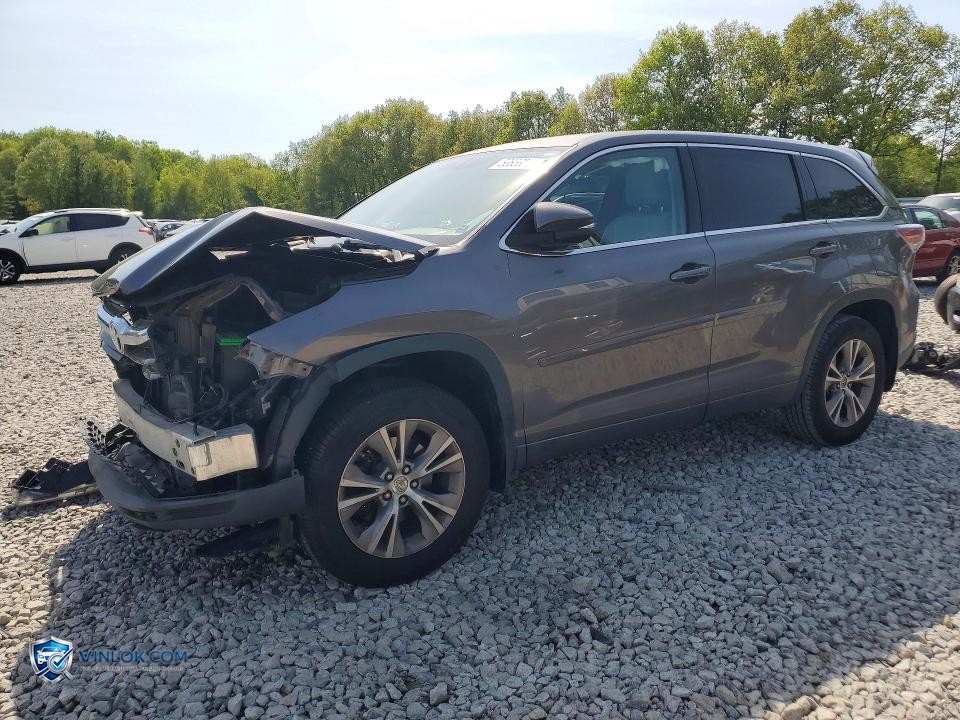 2014 TOYOTA HIGHLANDER LE PLUS – Lot 53653076 auction photo