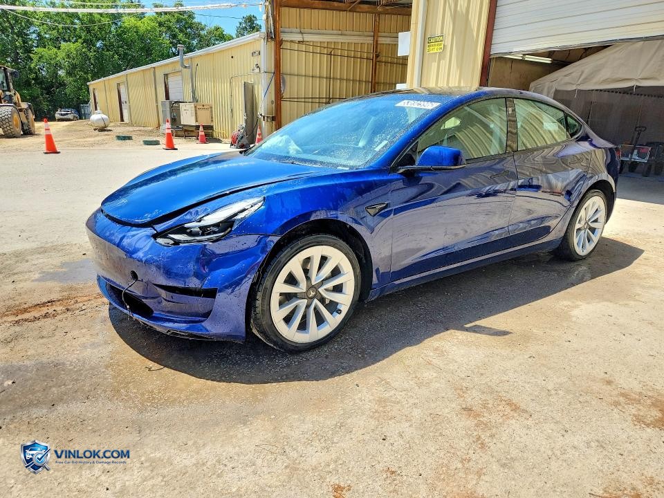 2022 TESLA MODEL 3 – Lot 53692996 auction photo
