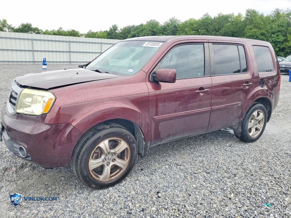 2012 HONDA PILOT EX – Lot 53700826 auction photo