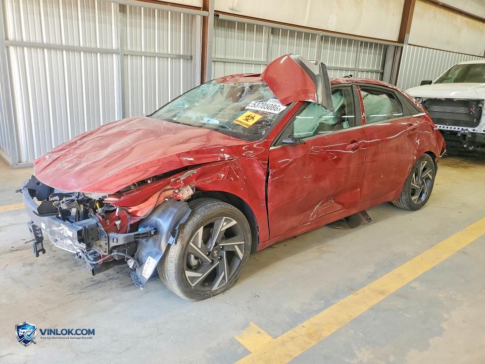 2025 HYUNDAI ELANTRA LIMITED – Lot 53705086 auction photo